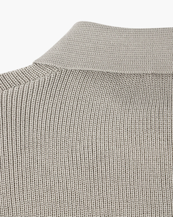 Men's Textured Zip Sweater
