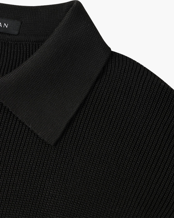Men's Textured Zip Sweater