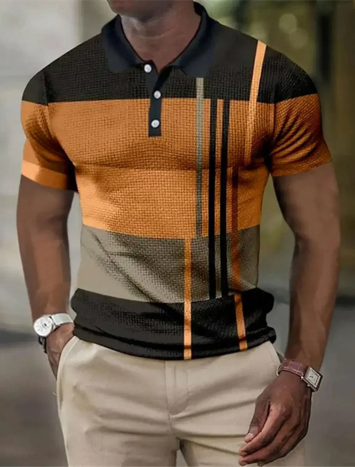 Men's Striped Polo Shirt