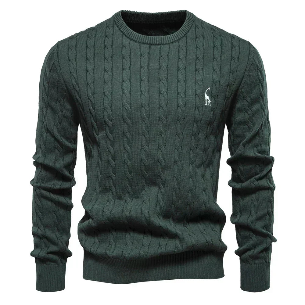 TEXTURED CABLE SWEATER FOR MEN