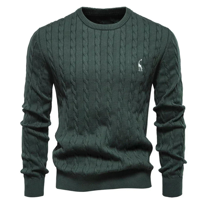 TEXTURED CABLE SWEATER FOR MEN
