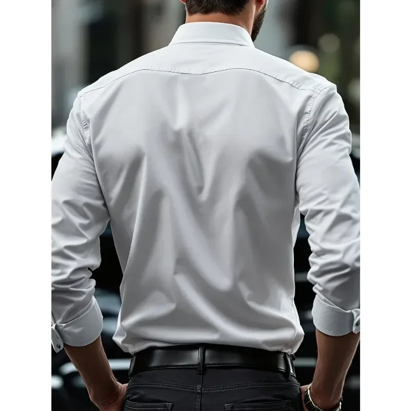 Men's Elastic Business Shirt