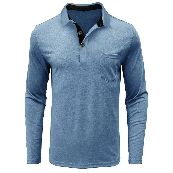 Men's Classic Long Sleeve Polo Shirt