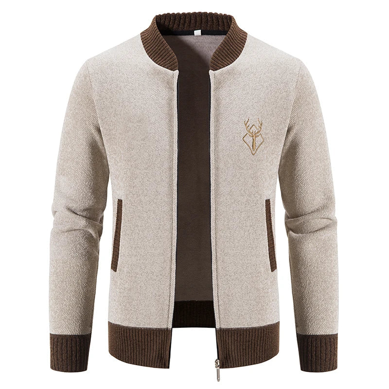 Men's Deer Icon Knit Cardigan