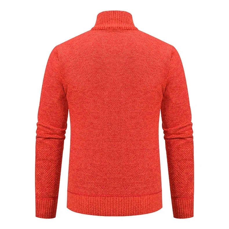 Men's Knit Zip Collar Sweater