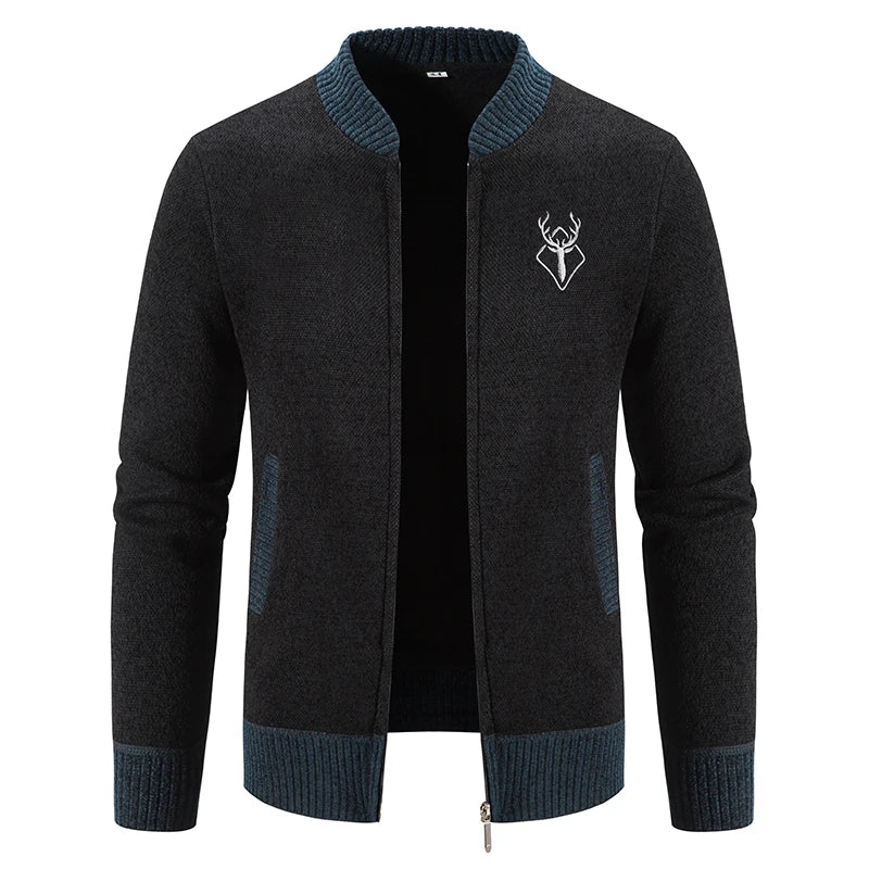 Men's Deer Icon Knit Cardigan