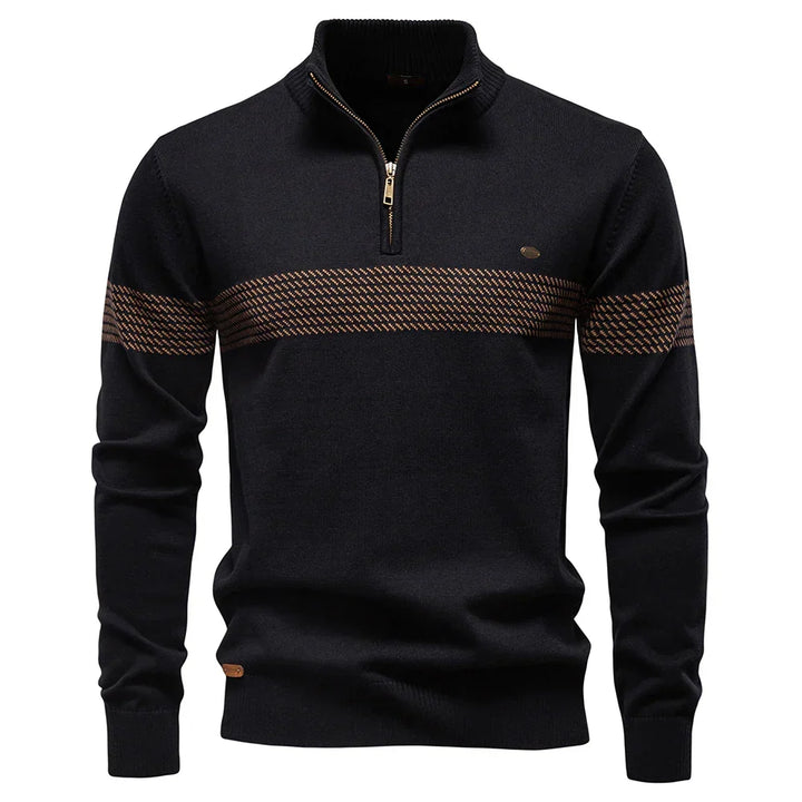 CLASSIC HALF-ZIP KNIT PULLOVER FOR MEN
