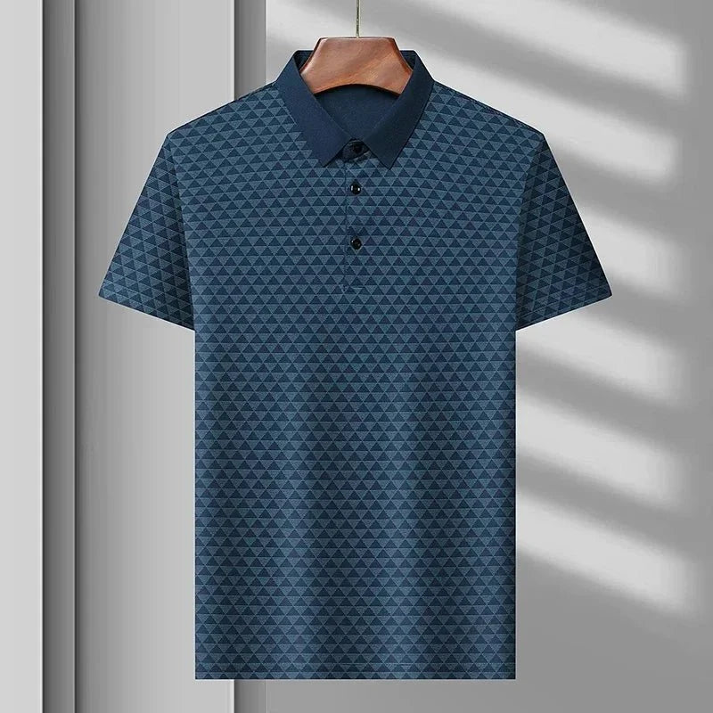 Glacier Grid Polo Shirt