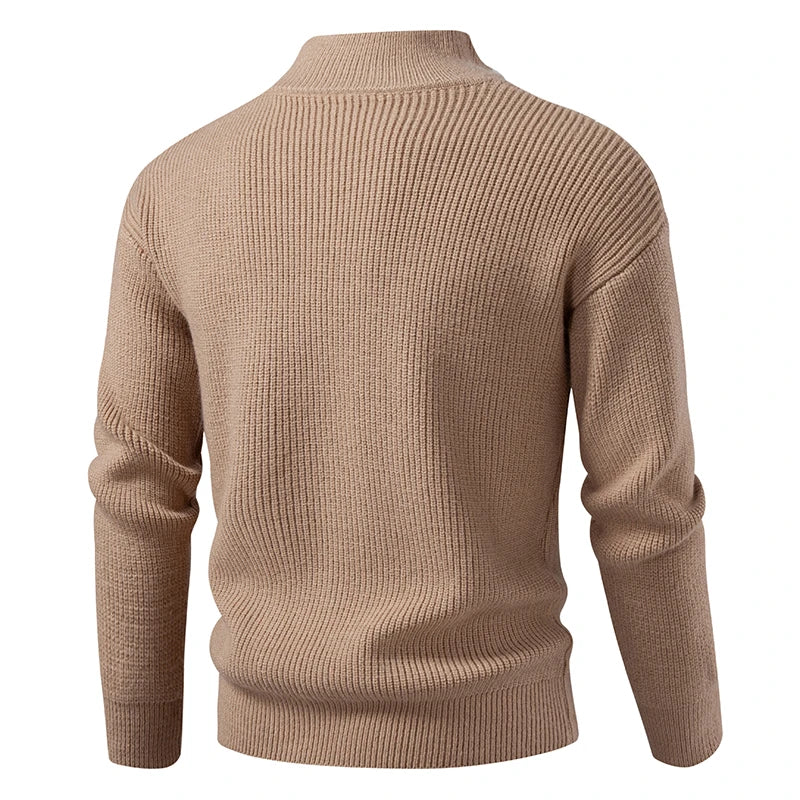 Men's Textured Zip Cardigan