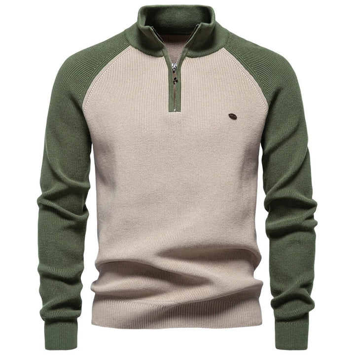 QUARTER ZIP SWEATER FOR MEN