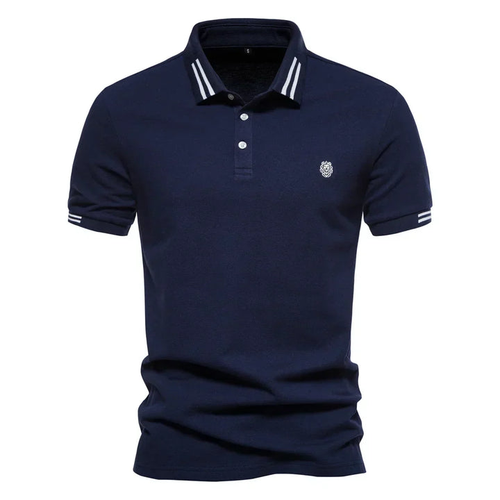 CONTRAST PIQUE POLO FOR MEN