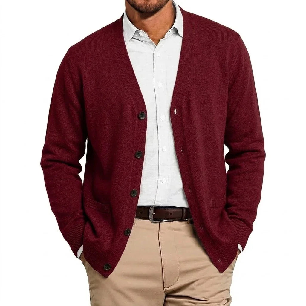 KNIT STAND COLLAR BLAZER FOR MEN