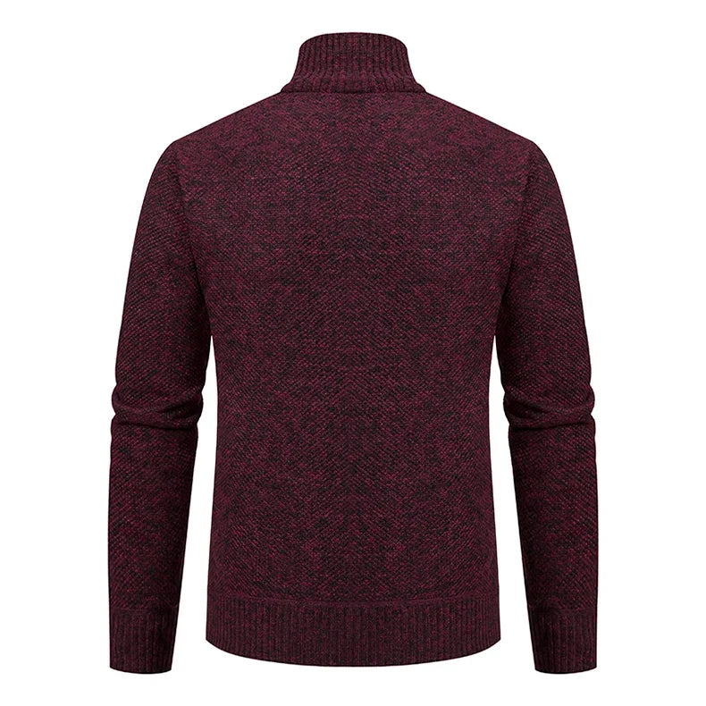 Men's Knit Zip Collar Sweater