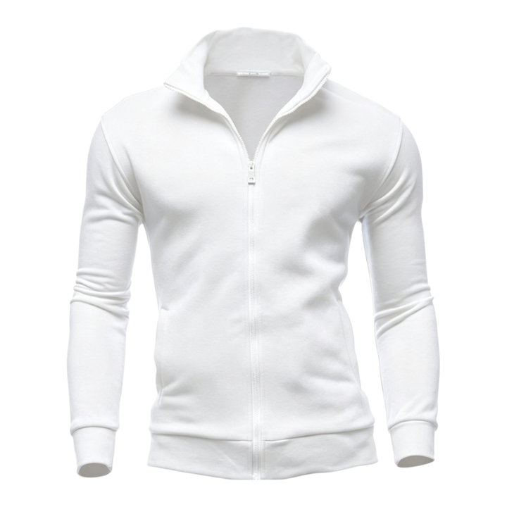 HIGH NECK ZIP HOODIE FOR MEN