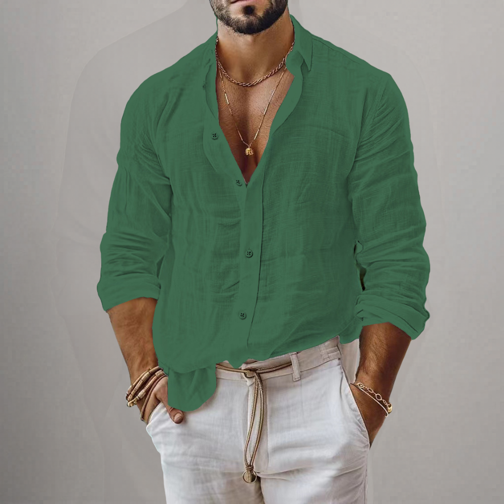 Men's Linen Blend Shirt