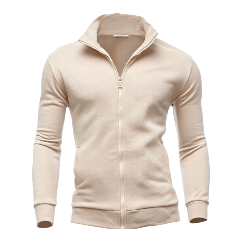 HIGH NECK ZIP HOODIE FOR MEN