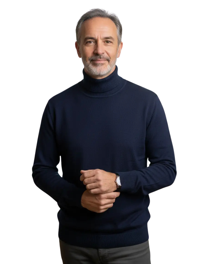 Men's Long Sleeve Turtleneck PUllover