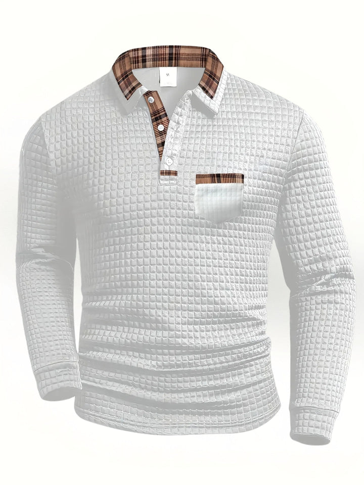 TEXTURED POLO FOR MEN