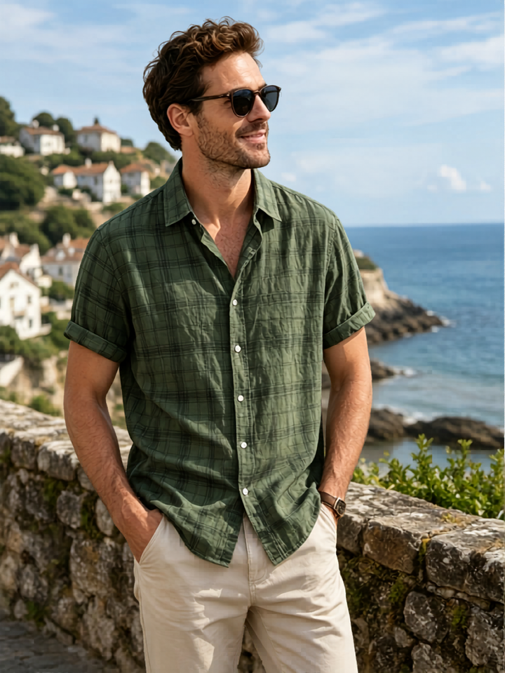 Men's Plaid Woven Shirt