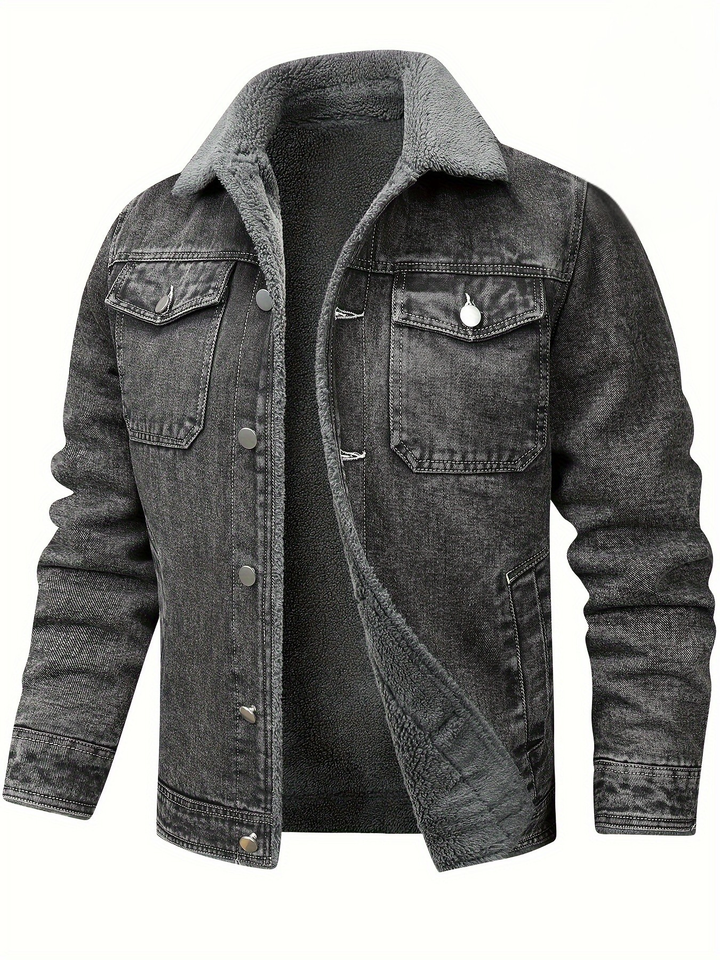 Men's Warm Denim Jacket