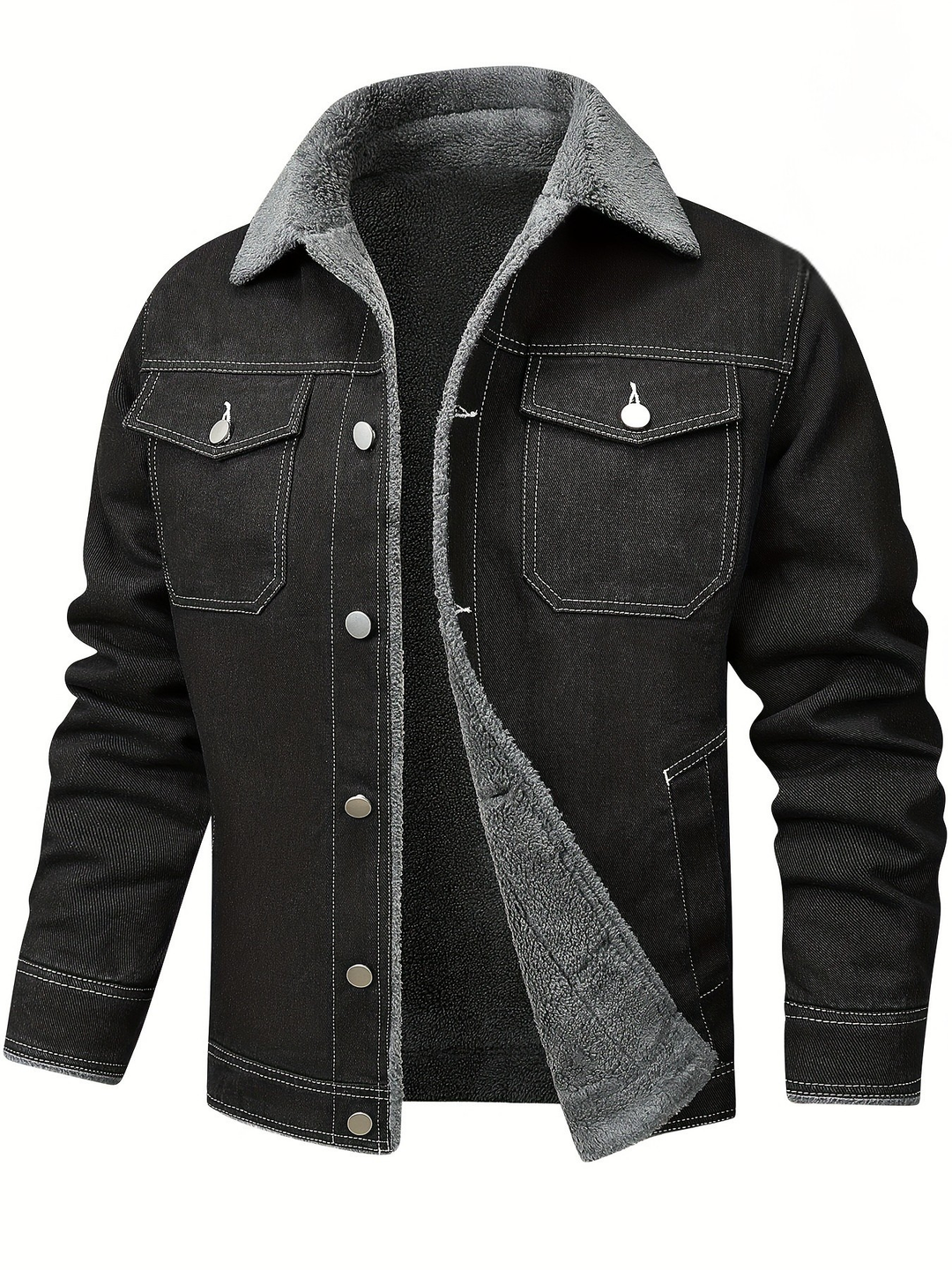 Men's Warm Denim Jacket