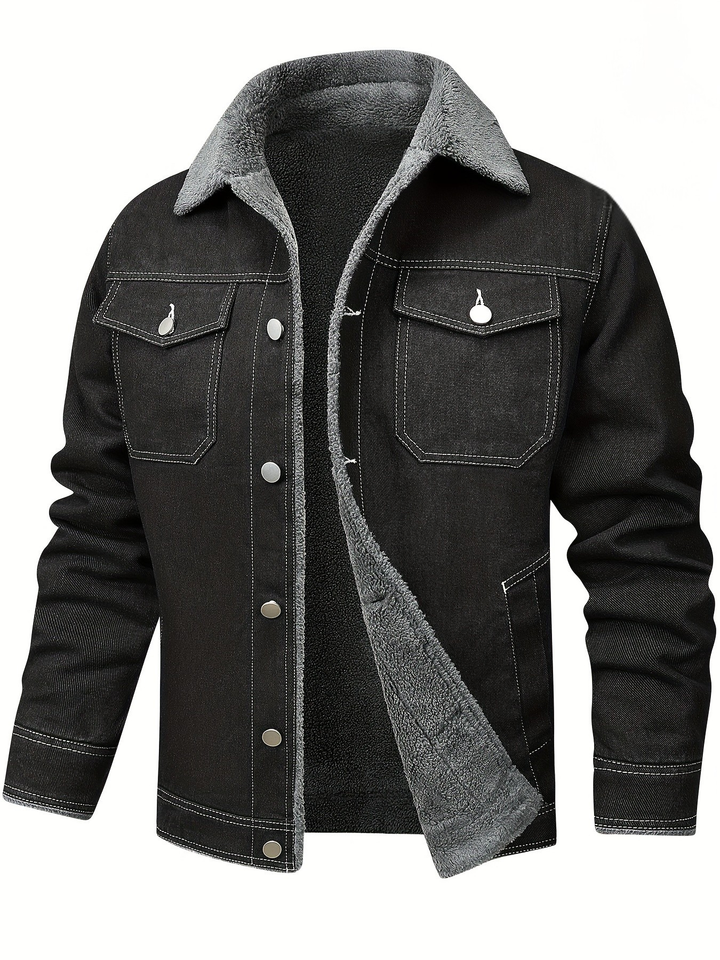 Men's Warm Denim Jacket