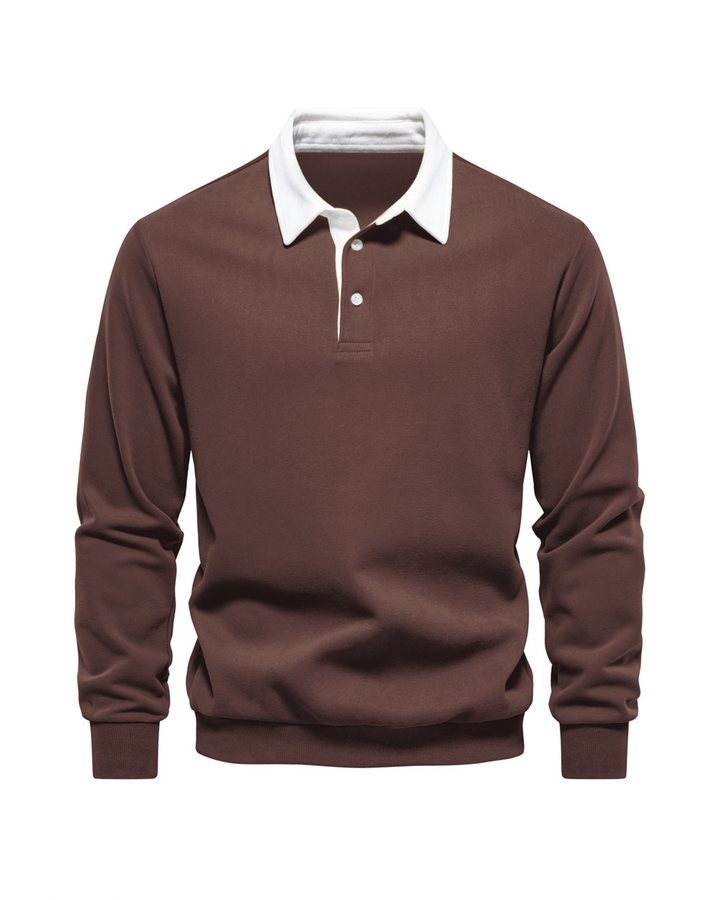 KNIT POLO SWEATER FOR MEN