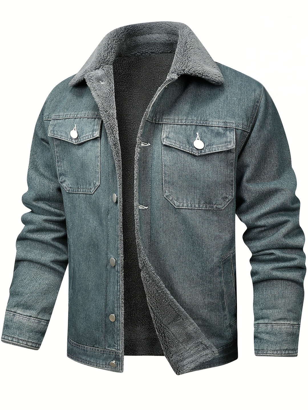 Men's Warm Denim Jacket