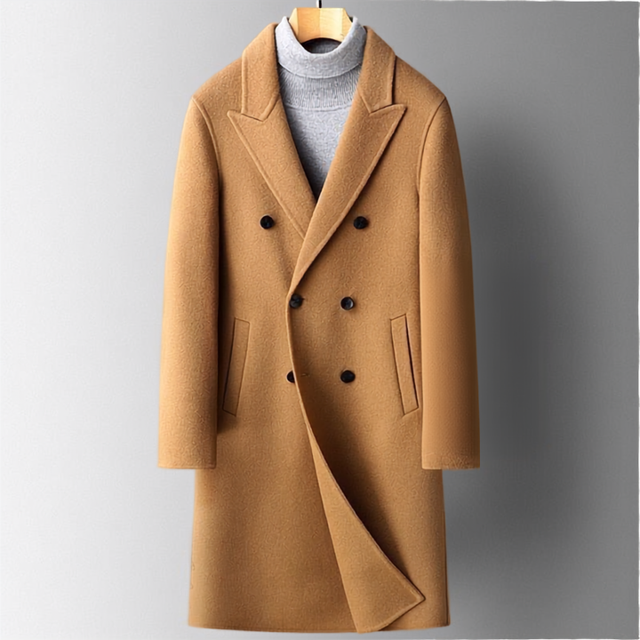 Men's Mid-Length Lapel Coat