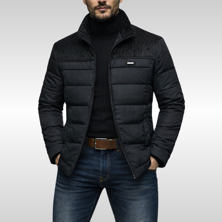 Men's Quilted Fleece Jacket