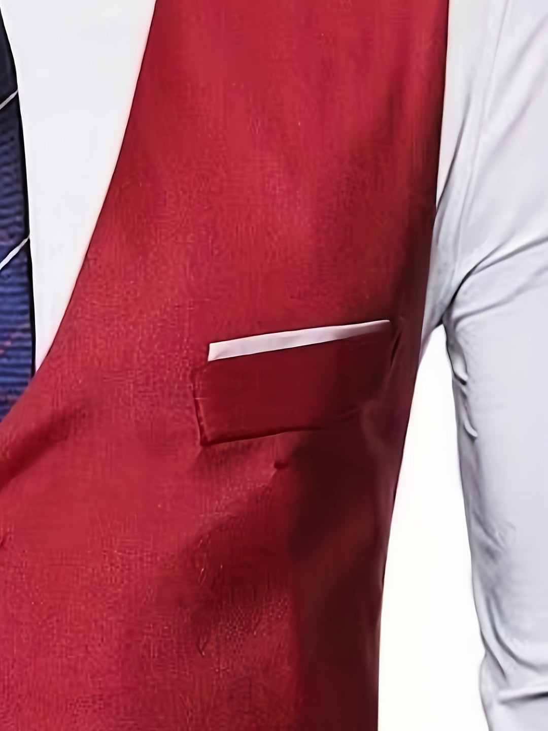 Men's Collarless Polyester Vest