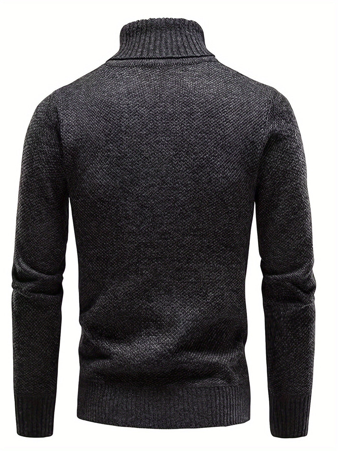 Men's Rib Knit Lapel Sweater