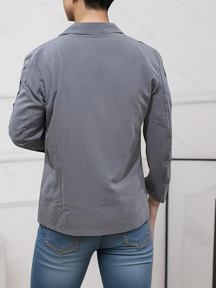 Men's Lapel Cotton Jacket