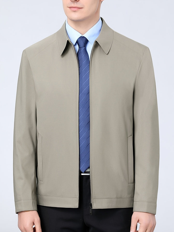 ZIPPER LAPEL JACKET FOR MEN