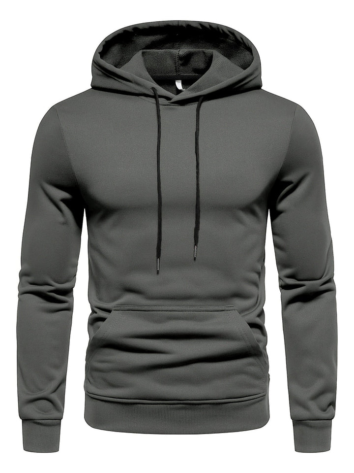 DRAWSTRING KNIT HOODIE FOR MEN