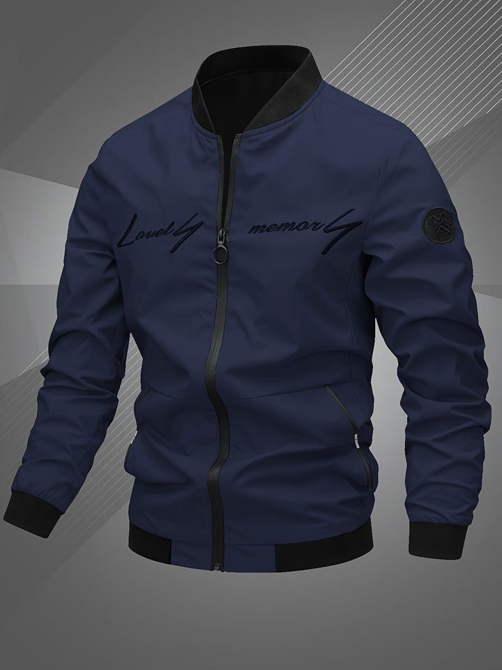 Men's Embroidered Baseball Jacket