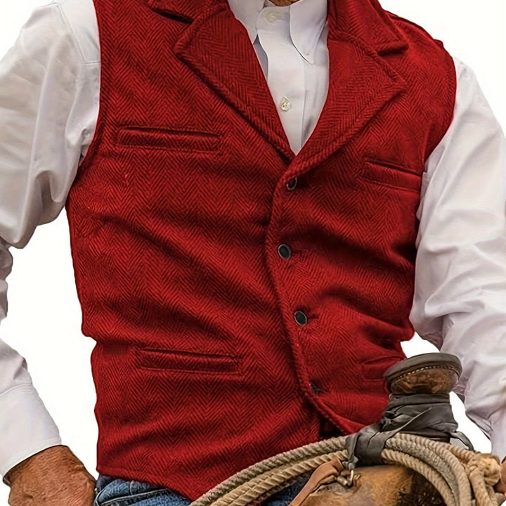 Men's Vintage Wool Blend Vest