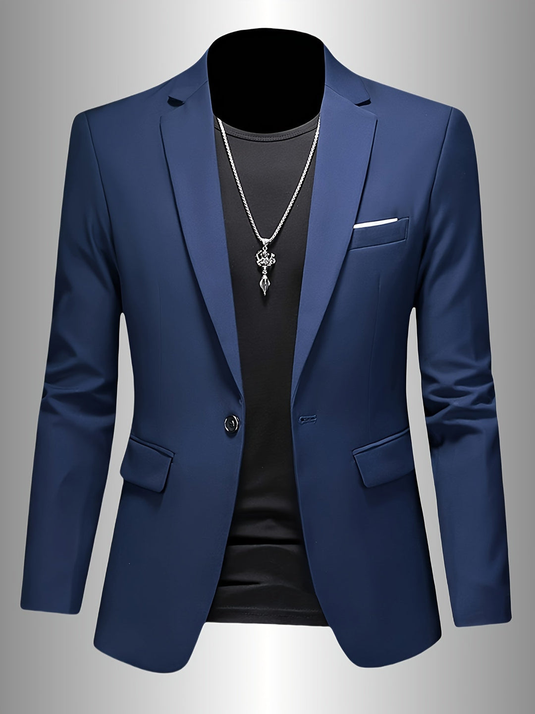 Men's Skinny Lapel Blazer