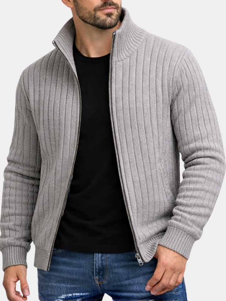 Men's Classic Elegant Zip Cardigan