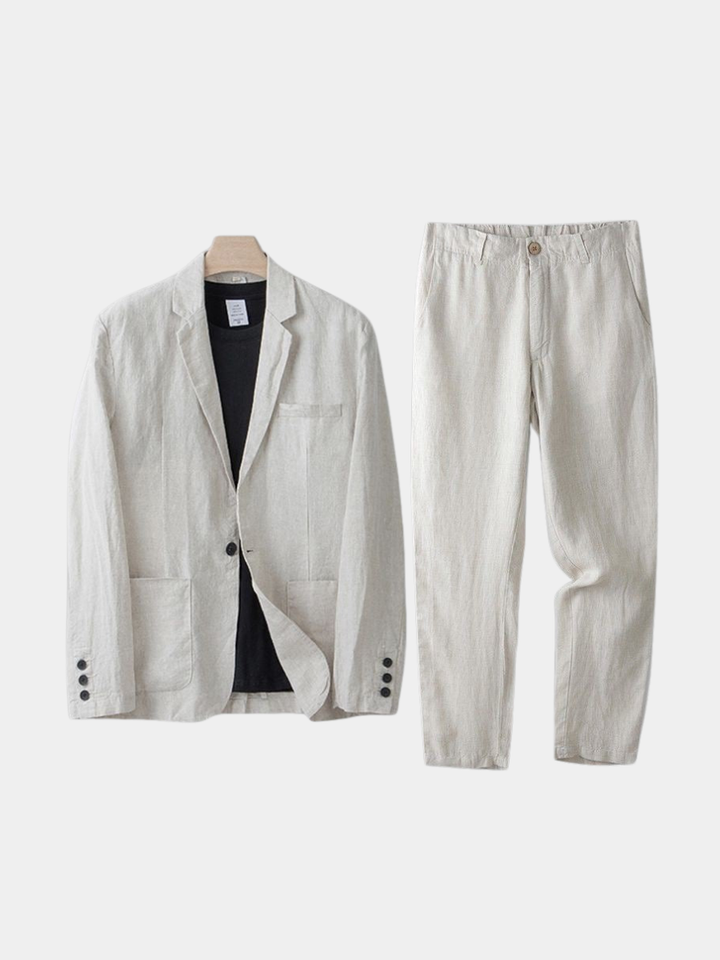 LINEN BLEND SUIT FOR MEN