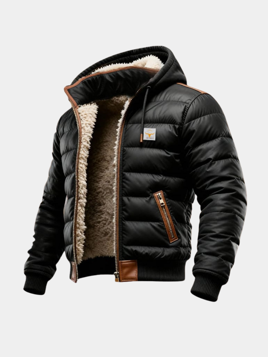 Men's Elegant Sherpa Quilted Jacket