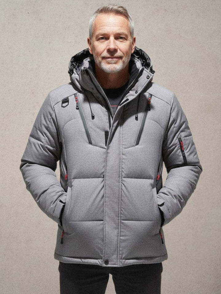 SOLID WINTER JACKET FOR MEN