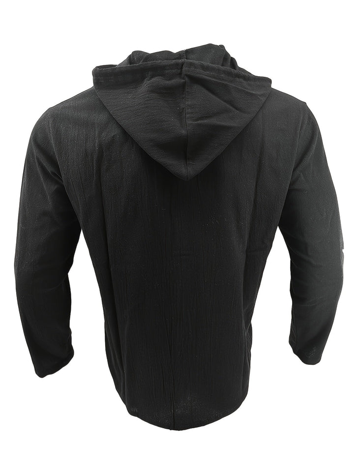 Men's Hooded Linen Shirt
