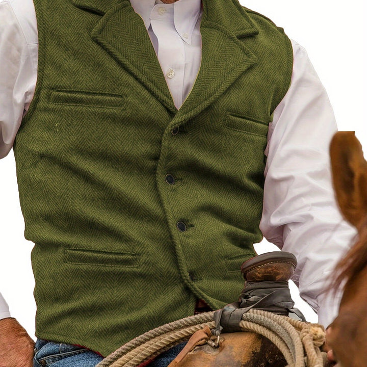 Men's Vintage Wool Blend Vest