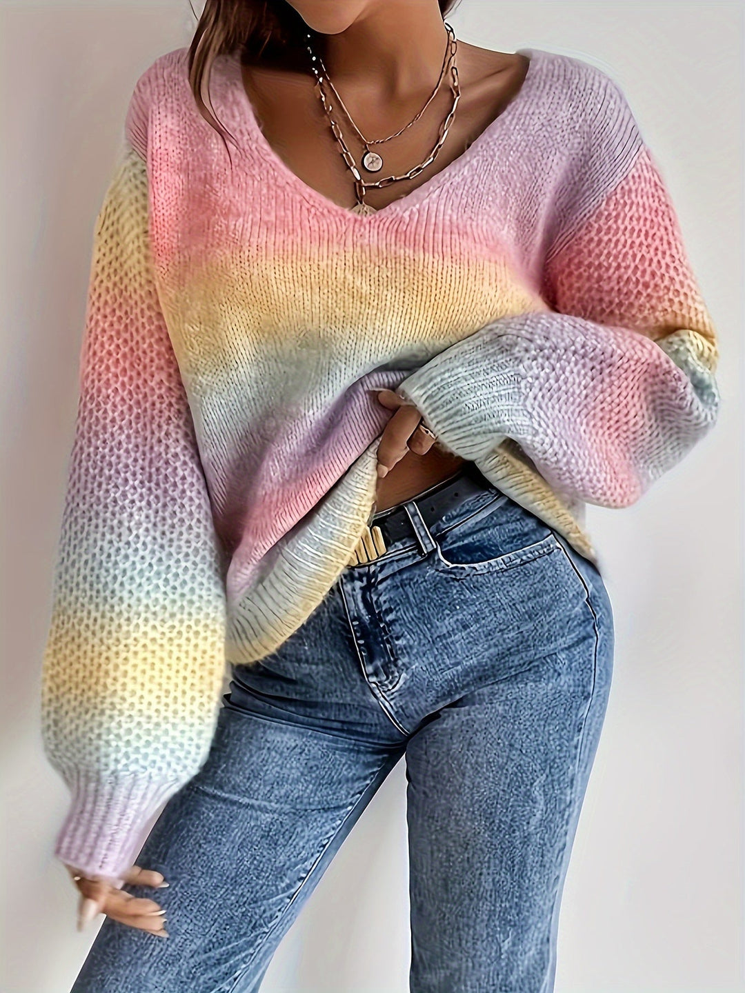 Erica | Relaxed Off-Shoulder Knit Sweater
