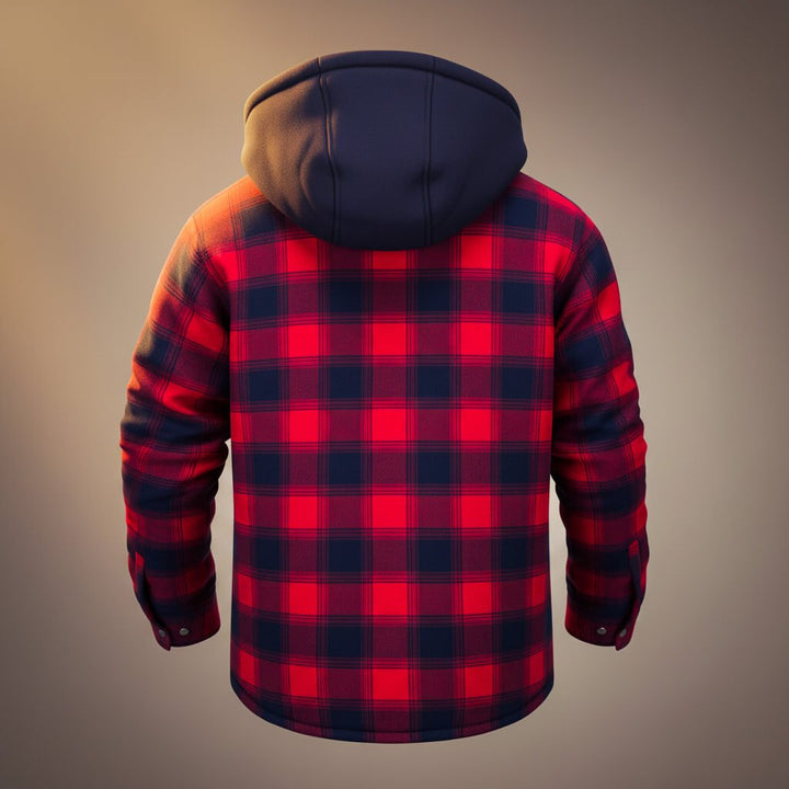 Sawyer Hooded Plaid Jacket