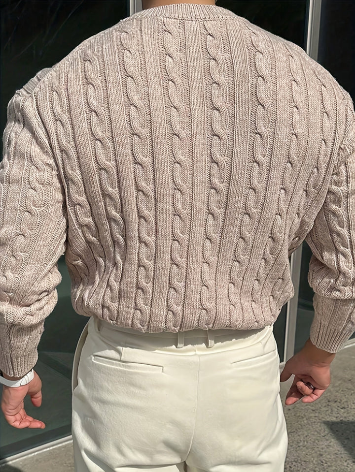 Men's Twisted Knit Sweater