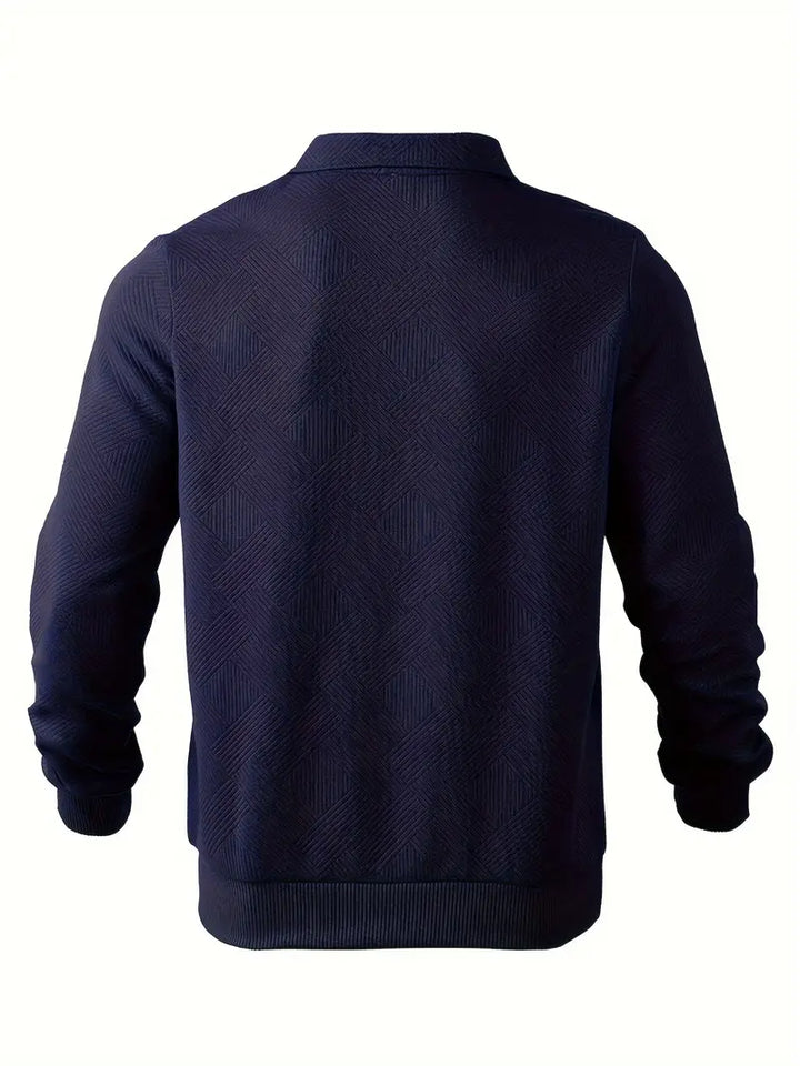 GEOMETRIC KNIT PULLOVER FOR MEN