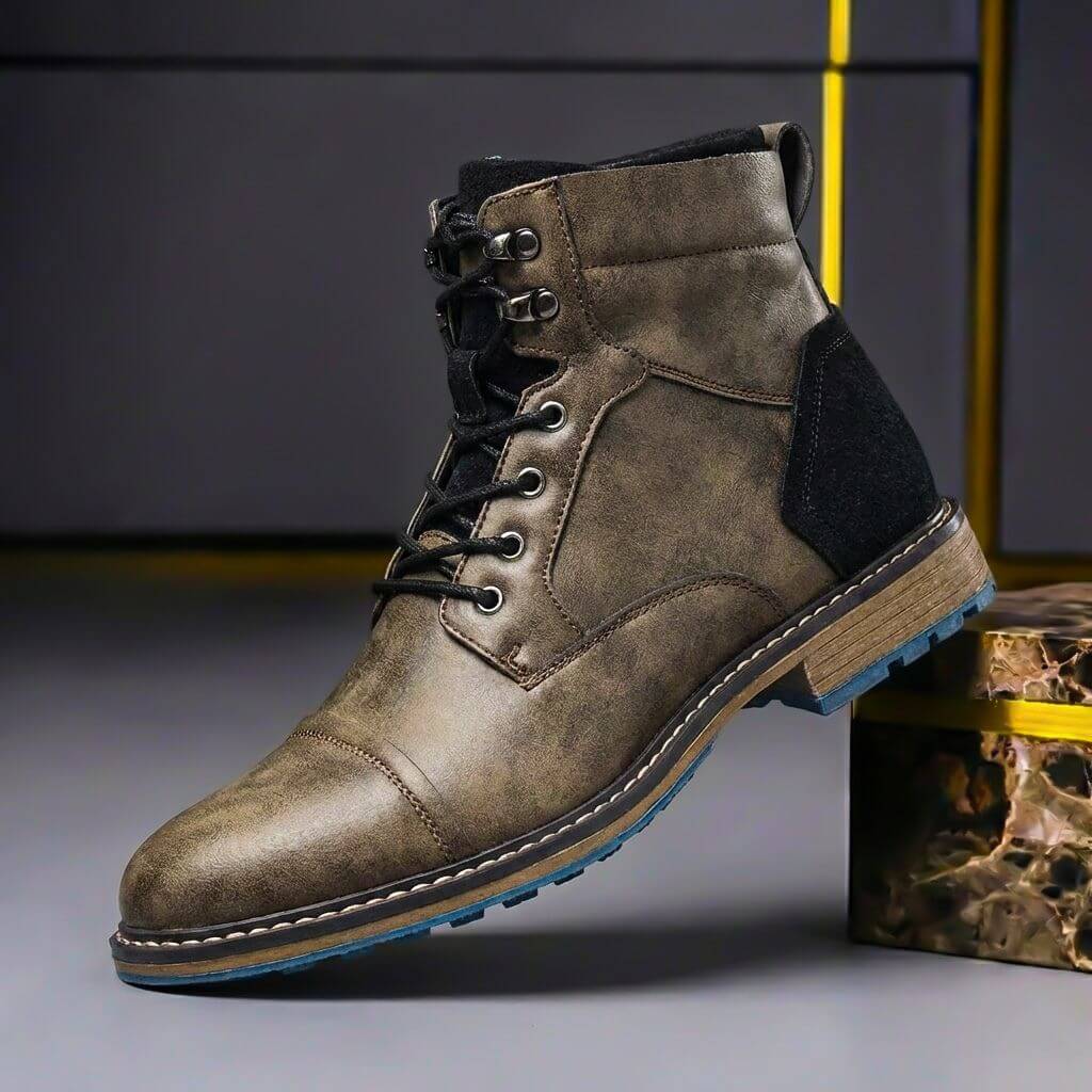 Jake Two-Tone Leather Boots