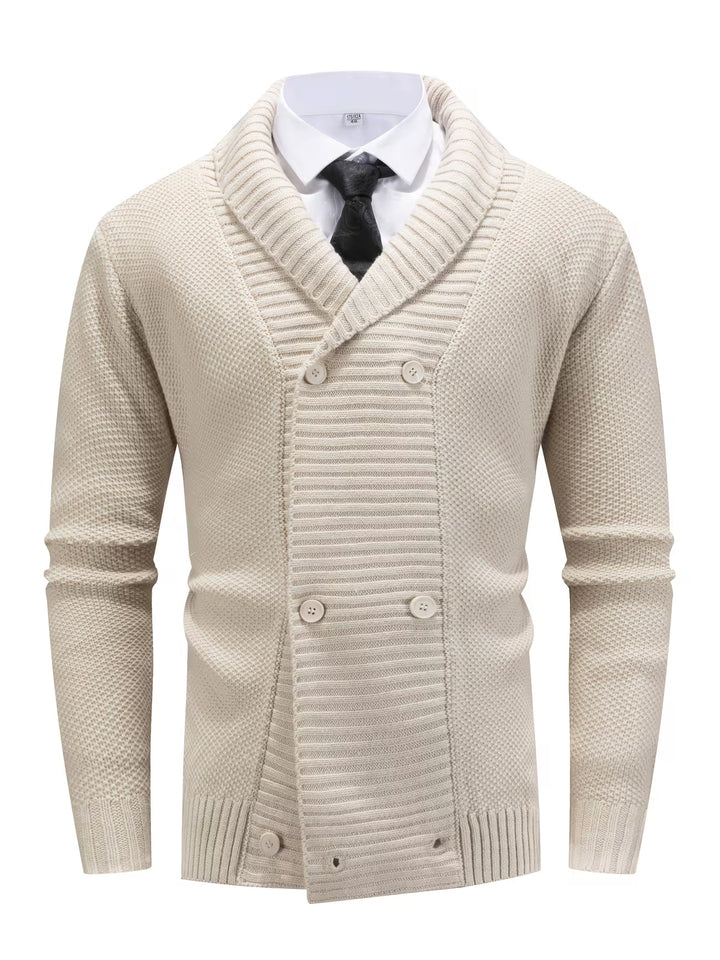 Men's Lapel Knit Sweater